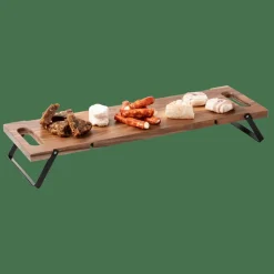 ACACIA LUX Planche à Servir /table Noir, Naturel