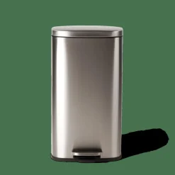 ADELE Poubelle à Pédale 30l Argent