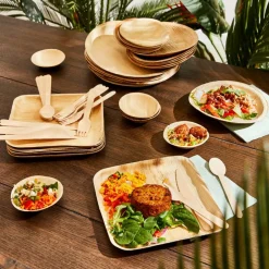 ARECA LEAF Assiettes Set De 6 Naturel