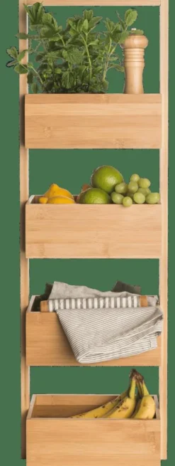 BAMBOO Étagère De Rangement XL Naturel