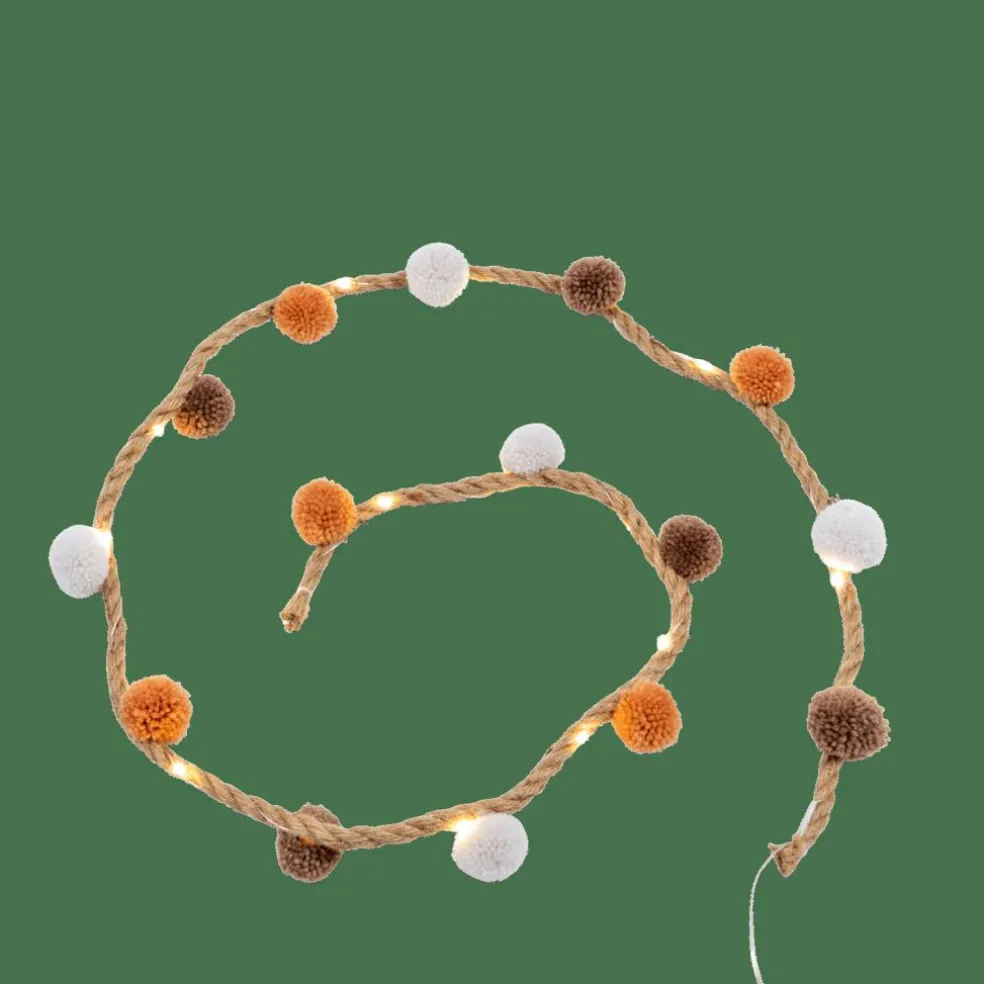 BASIL Guirlande Lumineuse Diverses Couleurs, Blanc, Brun, Terre Cuite