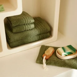 BIO SOFT Drap De Bain Vert Foncé