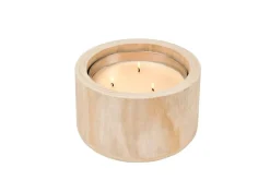 CITRONELLA WOOD Bougie De Jardin Beige