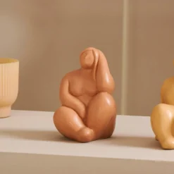 DIVA Déco En Céramique Brun