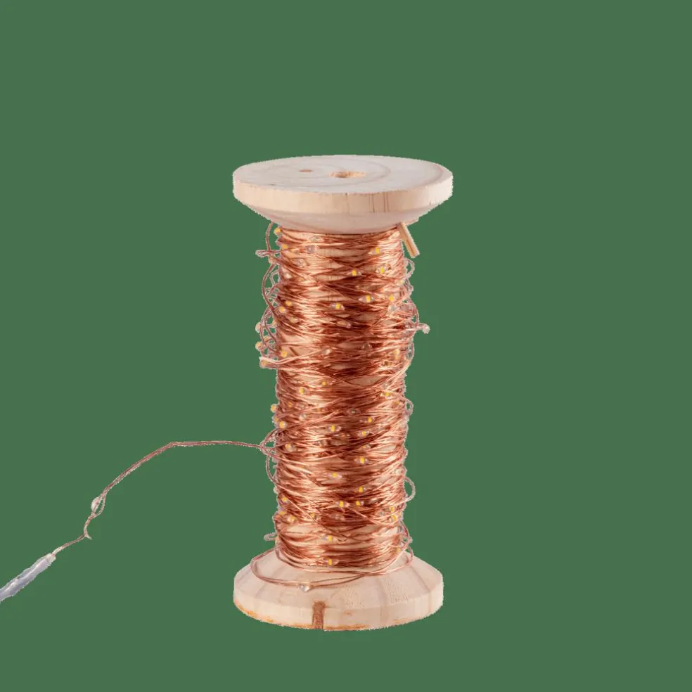 ELLI Guirlande Lumineuse Cuivre
