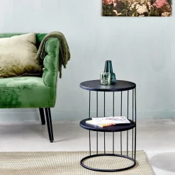 ELMER Table D'appoint Noir
