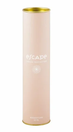 ESCAPE INDIAN INSPIRATION Bougie Parfumée Dans Un Verre Blanc, Beige, Multicolore