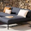 HANNA Chaise Longue Teck Noir