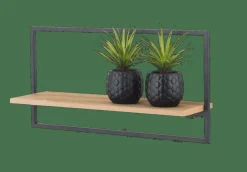 MIX&MATCH Étagère à Suspendre Noir, Naturel