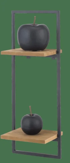 MIX&MATCH Étagère à Suspendre Noir, Naturel