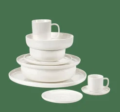 MOON Assiette Plate Blanc