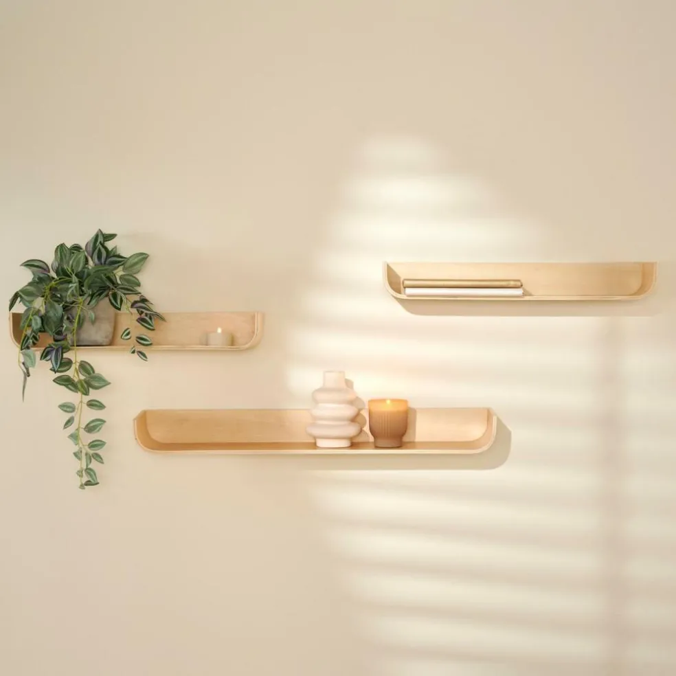 NOMA Étagère à Suspendre S/3 Naturel