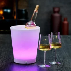 PARTY Seau à Glace Avec Moodlight Blanc