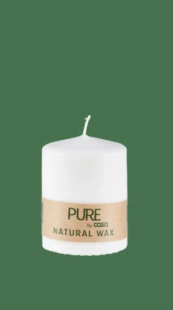 PURE Bougie Cylindrique Blanc