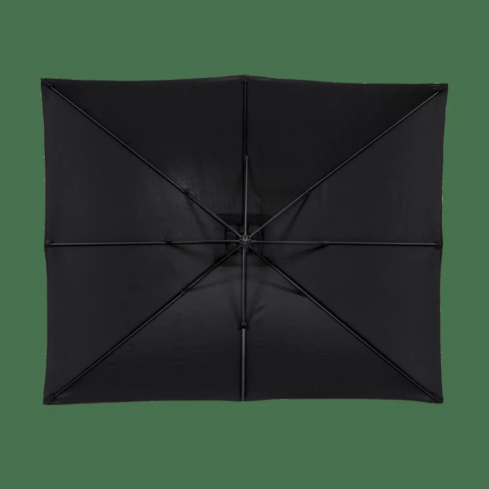 RIVA Parasol Déporté Sans Pied De Parasol Noir