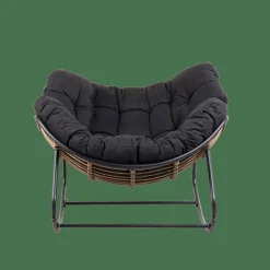 ROCKO Chaise à Bascule Noir