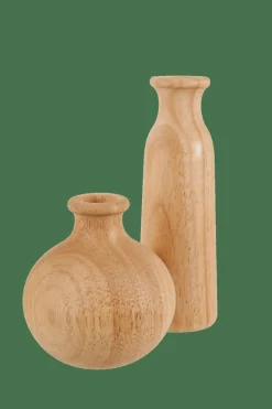 RUBBERWOOD Vase Déco Naturel