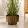 SATURN Pot De Fleurs Bronze