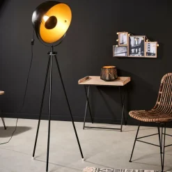 SOLEIL Lampadaire Noir