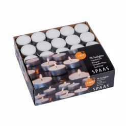 SPAAS Bougies Chauffe-plat Set De 75 Blanc