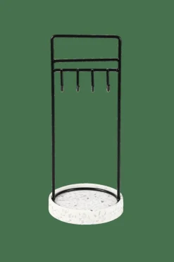 TERRAZZO Porte-bijoux Noir, Blanc, Gris