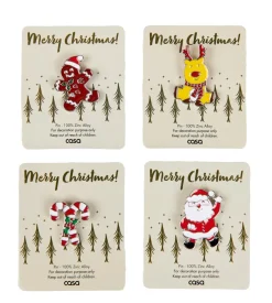 X-MAS Set à Pâtisserie 4P. Spatule Avec 3 Emporte-pièces Doré, Multicolore